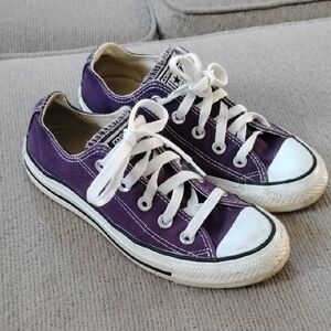 Purple Converse All Star Canvas Sneakers, Women's Size 5 Converse